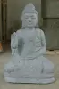 Artikelbild 1 des Artikels “Sitzender Buddha aus Flussstein in Abhaya-Position - Geste der Furchtlosigkeit, H.60 cm. Unikat “